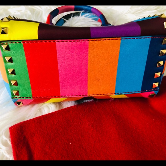 VALENTINO Bag Multicolor 1973 Authentic - Picture 9 of 11